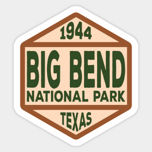 Big Bend National Park badge Sticker